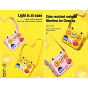 Resim Pazly Çocuklar İçin Şirin Çizgi Film Desenli Su Geçirmez Hafif Omuz Çantası 