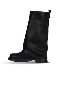 Resim Bueno Shoes Siyah Deri Kadın Düz Çizme 30wc25570 