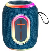 Resim Wiwu H9 Rgb Işıklı Askılı Tws Bluetooth Speaker Hoparlör V5.3 10W Mavi 