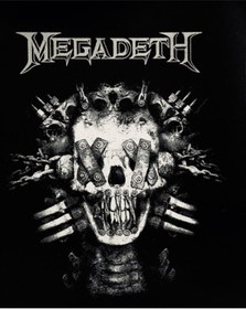Resim StüdyoÜmitTişört Megadeth Skull Back Patch Sırt Patch Peç Arma Ve Kot Yamaları 