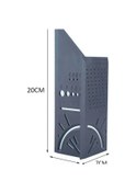 Resim Geeksen 200mm X 60mm Çift Ölçekli Plastik Açı Cetveli - Ahşap İşleri Ve İnşaat İçin 