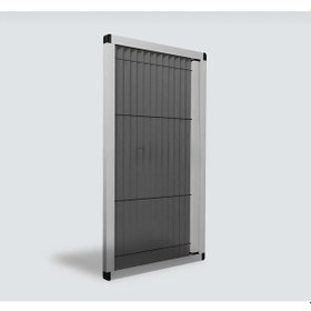 Resim Pileli Plise Sürgülü Akordiyon Katlanır Pencere Sinekliği Beyaz 