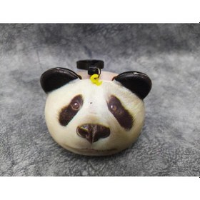 Resim 3D Hayvan Yüzlü Panda Squishy Çanta Süsü Anahtarlık 