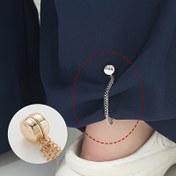 Resim 4/8 adet Pantolon ve Kollara Uygun Manyetik Hem Klipsi - Çıkarılabilir, Çivi veya Dikiş Gerektirmez, Metal Klips Kısaltma ve Sıkıştırma İçin, Yenilikçi Düğmeler|Yuvarlak Şekil|Dayanıklı Allo 
