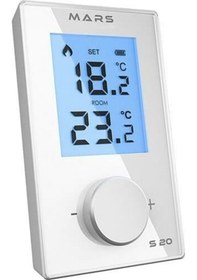Resim Mars S20 Beyaz Kablosuz Oda Termostadı 