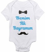 Resim venüsdijital Bayram Kıyafeti Bayramlık Zıbın Model 3 Baskılı Bebek Body Zıbın 