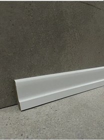 Resim Laminant Parke Süpürgelik L Model 6cm Lake Beyaz 501 