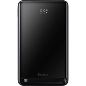 Resim Baseus MgSafe Overseas 20W 10.000 mAh Stant Özellikli Kablosuz Şarjlı Powerbank Mavi 