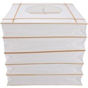 Resim Suntek Kağıt Fener Kılıfı Katlanabilir Asılı Işık Beyaz 