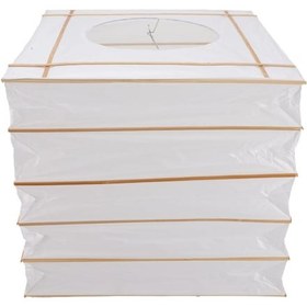 Resim Suntek Kağıt Fener Kılıfı Katlanabilir Asılı Işık Beyaz 