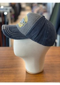 Resim Hamze Yıkamalı Vintage Model Fishing Logo Cap Şapka Lacivert 