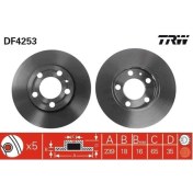Resim Trw Df4253 Ön Fren Diski Polo 02/10-fabia 00/10 