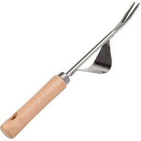 Resim Mufunye Manuel Ayıklama Paslanmaz Çelik Çatal Ahşap Saplı Kazma Çıkarma Aleti Kök Dikme Aleti 