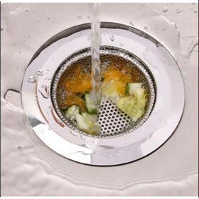 Resim 1 Adet Pratik Paslanmaz Çelik Lavabo Süzgeci 7,5 Cm Çelik Mutfak Lavabo Süzgeci Evye Süzgeç 