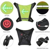 Resim Ankatek Gece Güvenlik Led Klipsi, Uzaktan Kumandalı, 12-15 Saat Sarı Şarj Edilebilir Çanta Montajı Sarı Sarı 