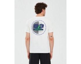 Resim Skechers Graphic T-Shirt M Short Sleeve Erkek Kırık Beyaz Tshirt S241054-102 