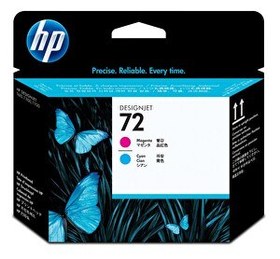 Resim HP 72 Magenta/Cyan Baskı Kafası Orijinal Plotter Designjet Printhead (C9383A) 