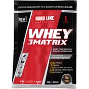 Resim HARDLINE Whey 3 Matrix Kurabiyeli Saşe 30g 