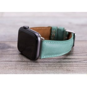 Resim Bouletta iOS Uyumlu Watch Hakiki Deri Kordon 42-44-45Mm Yeşil 