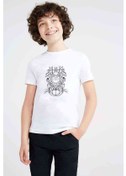 Resim My Neighbor Komşum Totoro Baskılı Unisex Çocuk Beyaz T-Shirt (534781990) 