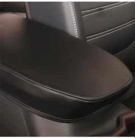 Resim Araba Merkezi Kolçak Kutusu Koruyucu Deri Kapak Toyota Rav4 2000 Siyah İçin 1 Adet 