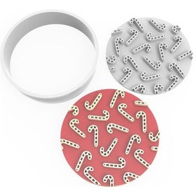 Resim Kurabiye Kesici Ve Damga Set – Baston Şekerler 