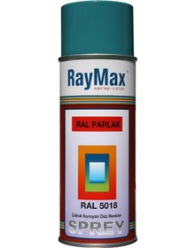 Resim Raymax Sprey Boya Ral 5018 Turkuaz 400Ml 