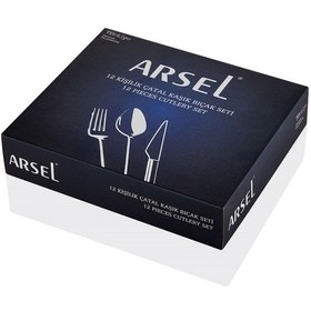 Resim Arsel Asya Sade 89 Parça 12 Kişilik Çatal Kaşık Bıçak Seti Ve Servis Takımı 304 Kalite Altın 