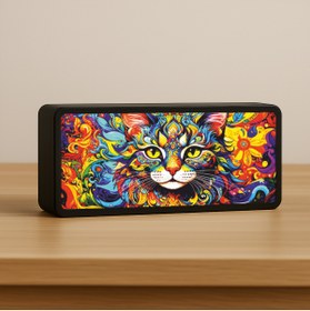 Resim Sfenks. Renkli Kedi LED Lamba & Masa Lambası & Gece Lambası 