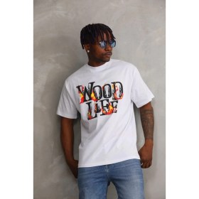 Resim Nemere Baskılı Oversize T-Shirt - Beyaz 