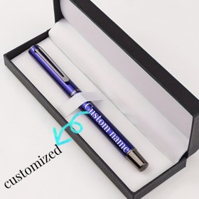 Resim İnce Kalemi ile Şık Metal Kalemi, Hafif Yazma Aleti, Tıklama Kapağı, Pürüzsüz Yazma Kişisel İş Hediyeleri - Cep Klibi, 3.4MM Kartuşlarla Yenilenebilir, Hediyelik Kutu ile Gelir - İş Arkadaşları, Arkadaşlar ve Aile için İdeal 