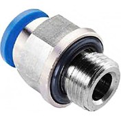 Resim Epc06-G02-1-4 6 Mm Düz Erkek Rekor Mavi Pls.Fit. - 5 Adet 