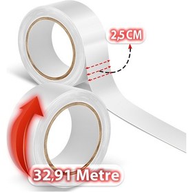 Resim Walker Tape Lace Front Mavi Protez Saç Bandı Rulo 2.5Cm X 32.91M 