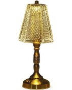 Resim Soulader Avrupa Tarzı Retro Ahşap Komodin Lambası, Yatak Odası Dekorasyonu İçin Şık Masaüstü Aplik Gümüş 