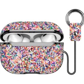 Resim Airpods 3 (3.nesil) Bright Simli Airpods Kapak Gold 