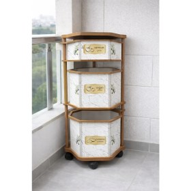 Resim Arbor 3 Katlı Kare Sebzelik – Modern ve Estetik Düzenleyici 