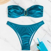 Resim Kadınların Şık Bikini, Çıkarılabilir Omuz Askıları ile 