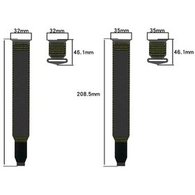 Resim iOs Watch Uyumlu Serisi 8 İçin 45mm Naylon Cırt Cırt Saat Bandı Ordu Yeşili 