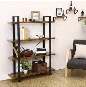 Resim Kitaplık Kütüphane Modelleri Ahşap Kitaplık Raf 
