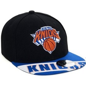 Resim Berellini Knicks Hip-hop Şapka Özel Kolleksiyon Siyah - Mavi 