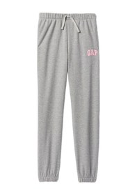 Resim Gap Logo Relaxed Havlu Kumaş Jogger Eşofman Altı - 746745-9997 Gri 