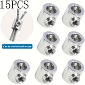 Resim 15 Paslanmaz Çelik Kablo Kelepçeleri - Tek Delik Tasarımı, Yüksek Dayanıklılık, Korozyona Dirençli Tel Halat Sabitleme, 1.5mm-2mm Halatlar İçin Uygun, Ağır Hizmet Yapısı, Güvenlik Kelepçesi | Ağır Hizmet Tipi Kablo Klipsleri | Dayanıklı Kablo Tutucu, Tel Halatsız 