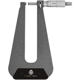 Resim Werka Sac Mikrometresi 0-25x0.01mm Tip C Küresel-küresel 150mm 