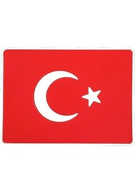 Resim Türk Bayraklı Torpido Üstü Kaydırmaz Ped Telefon Tutucu Kırmızı-beyaz 