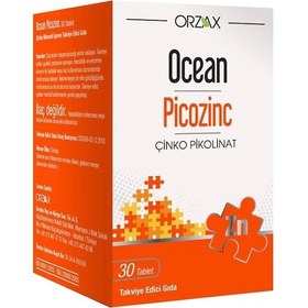 Resim Ocean Picozinc Takviye Edici Gıda 30 Tablet 
