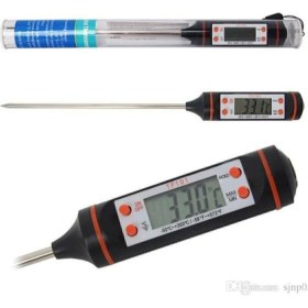 Resim Dijital Gıda Termometresi Sıvı Gıda Et Su Süt Mama Sıcaklık Ölçer - Özel Kutulu 