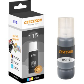 Resim Cescesor 115 Siyah Mürekkep - 70 ml - 