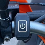 Resim Elektrikli Bisikletler için Direksiyon Alevi Anahtarı - On/Off Düğmesi Sinyal Işığı Kontrol Aksesuarı 