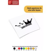 Resim İsim Soyisim Taç - Araç, Oto, Laptop, Duvar Uyumlu Sticker 20 18 Cm 