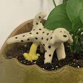 Resim Eclectic Style Resin Köpek İnek Figürü, Anime-Inspired Yaratıcı Dekor, Çeşitli Oda Türleri İçin, Elektrik Gerektirmez, Noel, Cadılar Bayramı, Paskalya, Hanuka, Şükran Günü Dekorasyonları İçin Mükemmel 